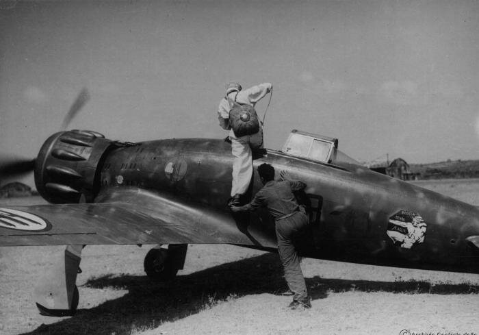 er. Macchi C.200 Saetta 88a squadriglia (6° gruppo, 1° stormo) Catania Fontanarossa, giugno 1940